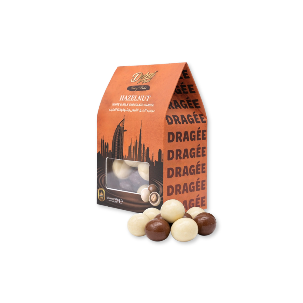 Hazelnut White & Milk Chocolate Dragee 120g
