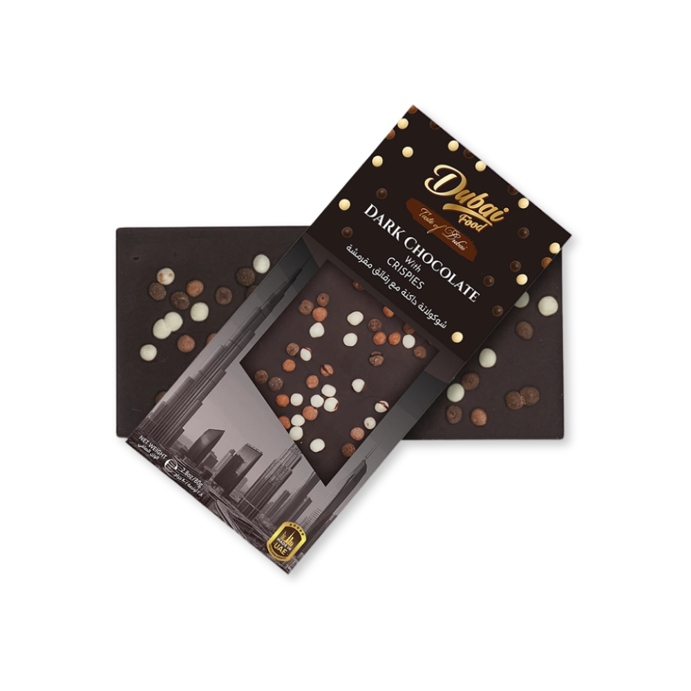 Dubai Food Dark Chocolate Crispies 80g