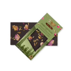 Dubai Food Dark Chocolate With Pistachio & Rose Petals 80g